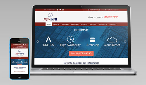 Cliente: Newinfo Soluções em Informática - Criação de Sites com Versão para Smartphone