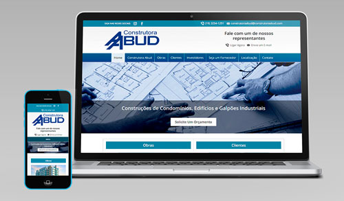 Cliente: Construtora Abud - Criação de Sites com Versão para Smartphone